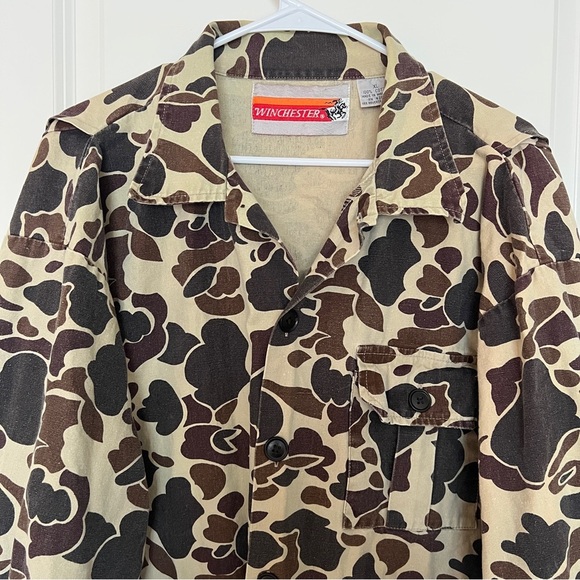 Vintage 80s Winchester Duck Camo Jacket XL - Picture 2 of 11
